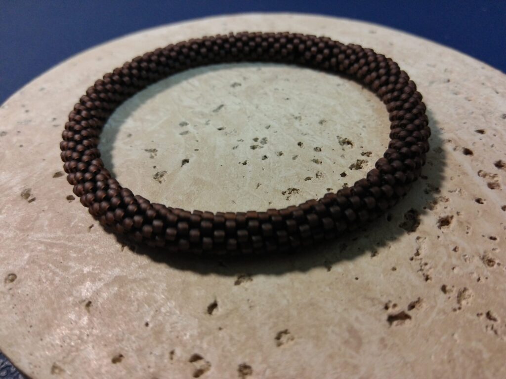 ビーズクロッシェブレスレット