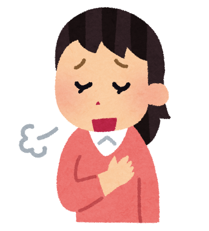 安心している女性